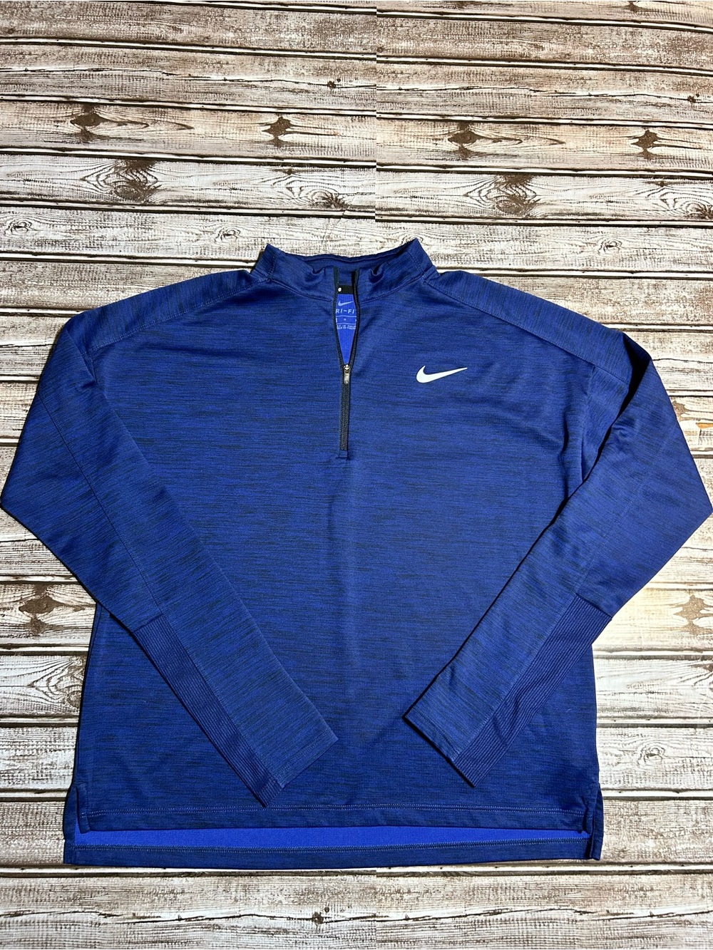 Nike Men's Royal Blue Quarter-Zip Performance Pullover